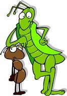 picture of grasshopper and ant