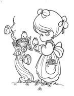 Precious Moments Easter Coloring Pages drawing