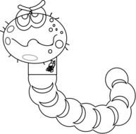 Worm Clip Art Black And White N14