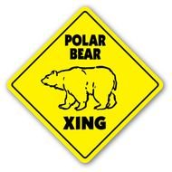 Polar Bear Crossing Sign