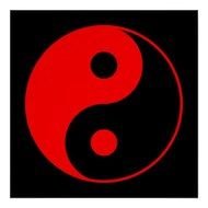 Black And Red Yin Yang Symbol