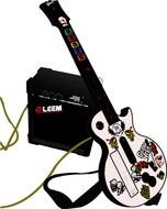 painted guitar and amplifier