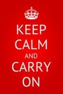 Keep Calm And Carry On red drawing