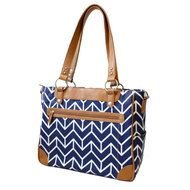 blue zigzag bag