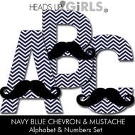 Navy Blue Chevron Clip Art N4
