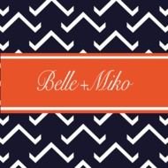 Navy Blue Chevron N3