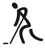 Ä°llustration of Floor Hockey Stick Man