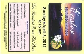 poster For Easter Sunrise Service