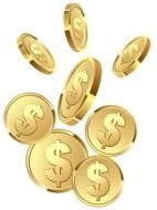 Dollar Yellow Coin Clip Art