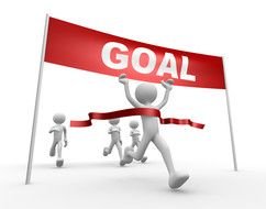 Finish Line Goal drawing