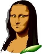 Mona Lisa Clip Art drawing
