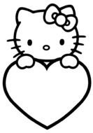 Hello Kitty Valentine Coloring Pages N3