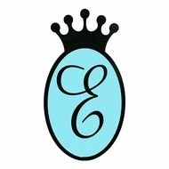 Princess Crown blue drawing