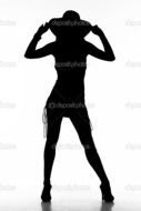 Woman Walking Silhouette N3