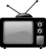 Old Television drawing