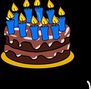 12 Birthday Cake Clip Art