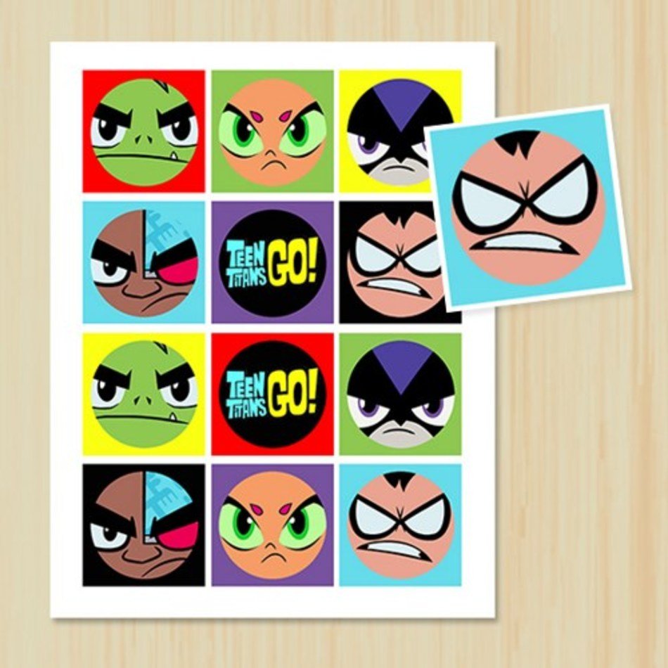 Teen Titans Go Birthday Printables