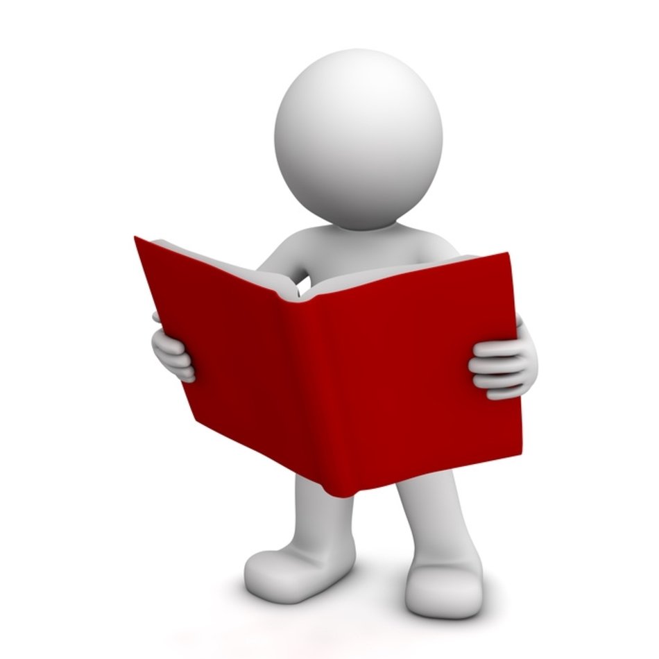 3D People Reading A Book