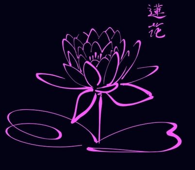 Lotus Flower Outline Clip Art