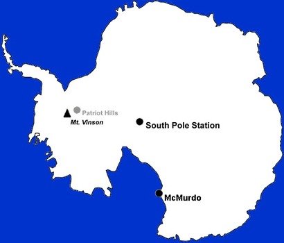 Vinson Massif Antarctica Map