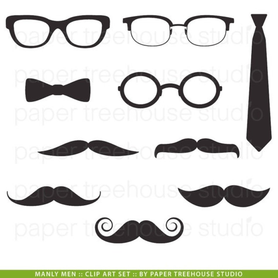 Man With Mustache Clip Art N8