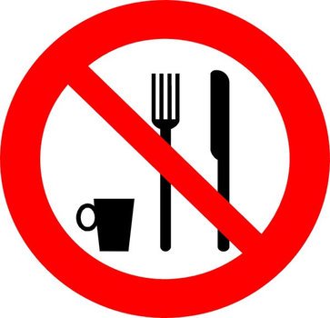 Clipart Image Interdiction Interdit Manger