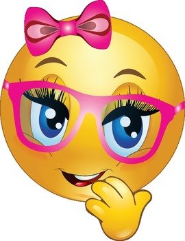 Girl Smiley Face With Glasses N2