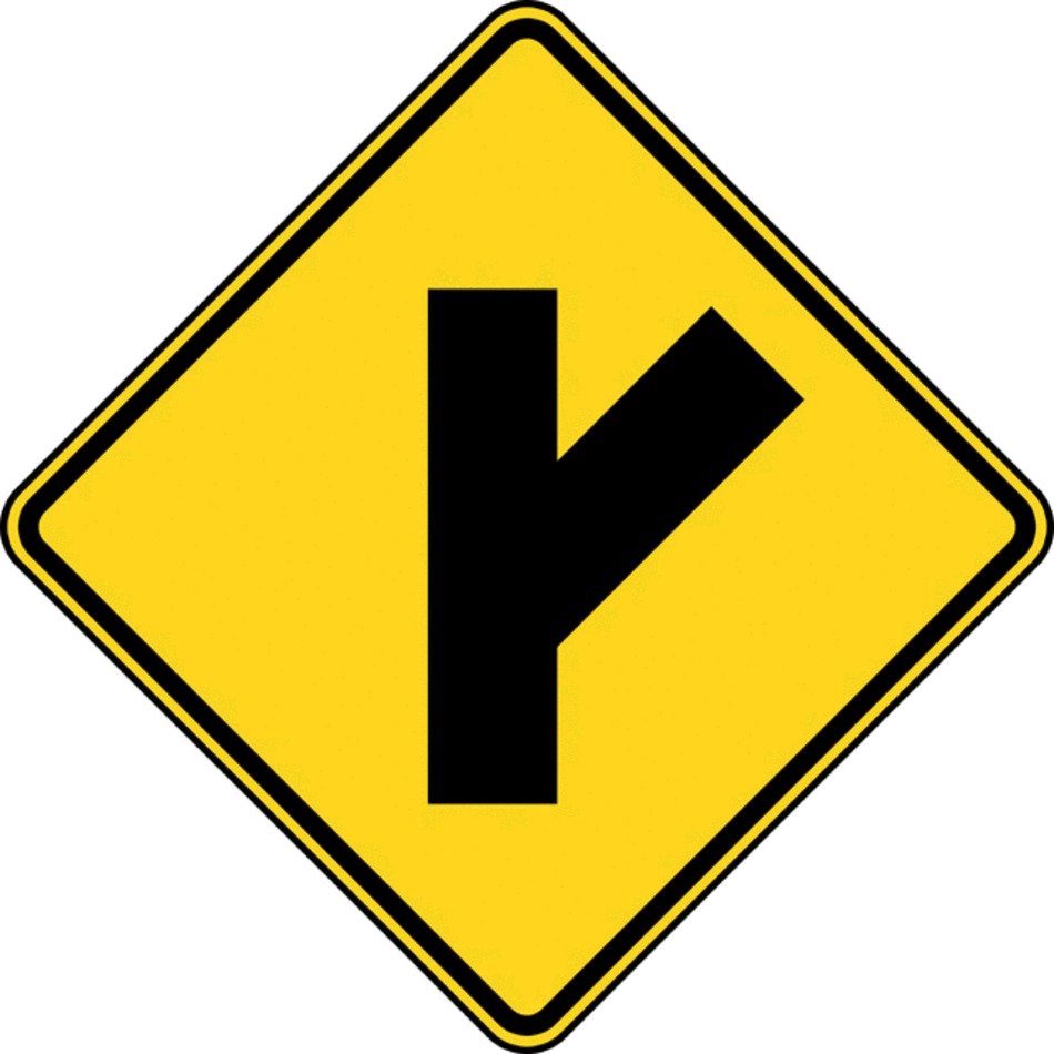 Side Road Sign