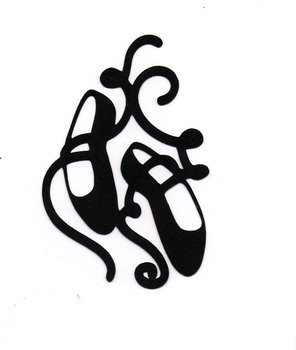 Ballet Shoes Silhouette Clip Art N4