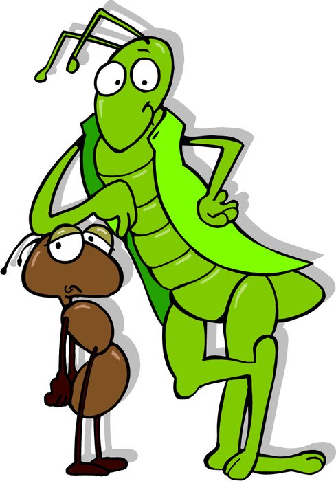 picture of grasshopper and ant
