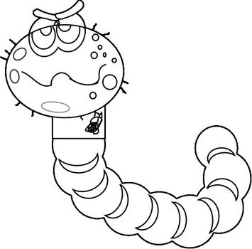 Worm Clip Art Black And White N14