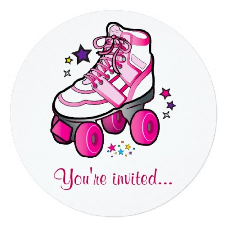 Roller Skating Birthday Party Invitation Templates