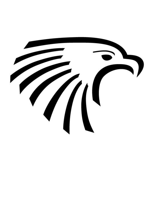 Black And White Hawks Logo