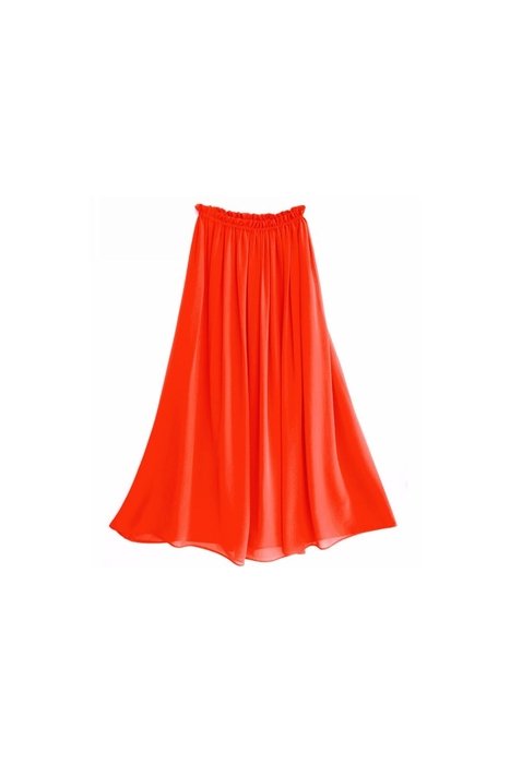 red skirt on white background as clipart