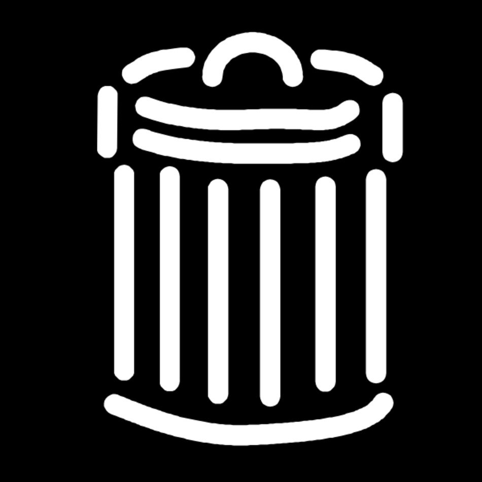 Trash Can Clip Art Black And White N3