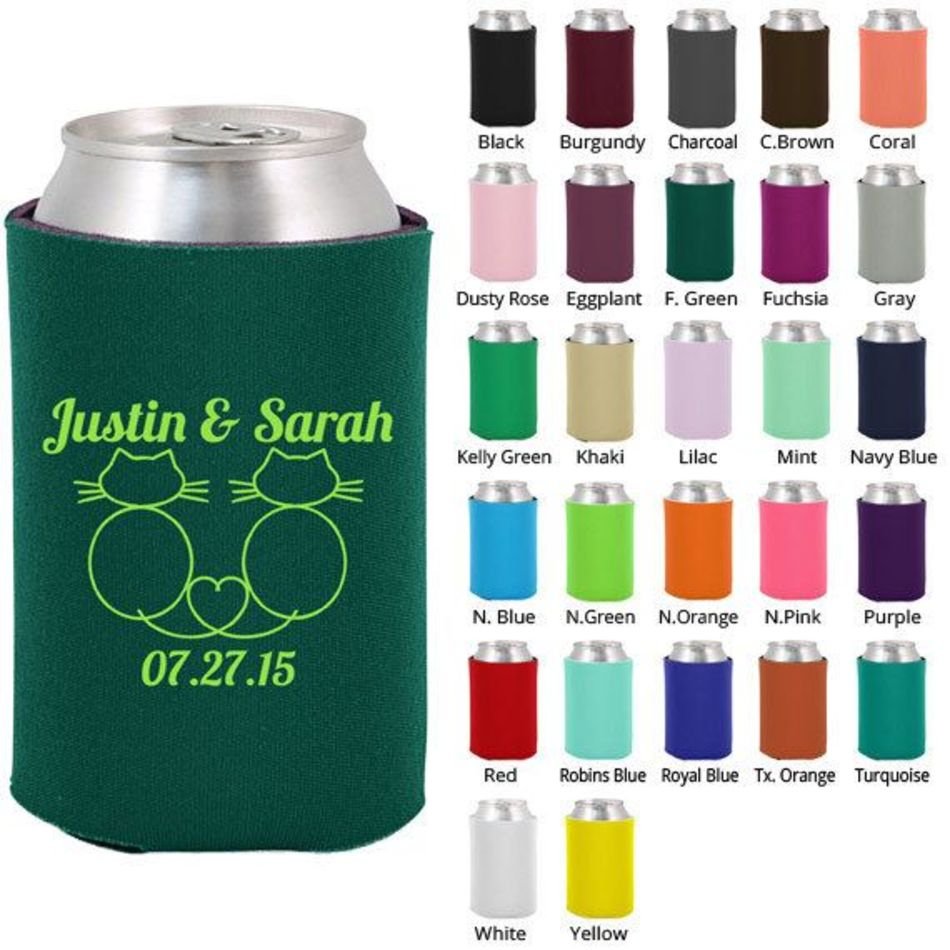 Personalized Wedding Koozies N5