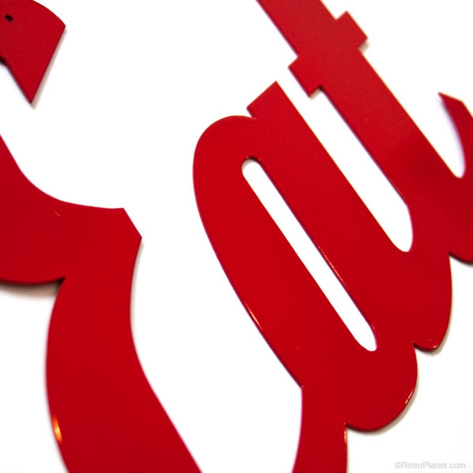 Alternate View 3 Of Eat Metal Sign Large Red