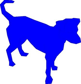 Blue Dog Clip Art N3