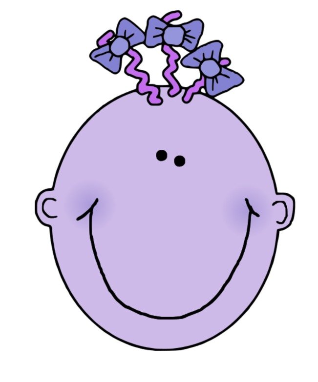 Girl Face Clip Art N31