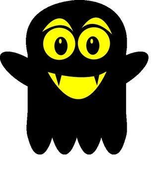 Ghost Clip Art Black And White N6