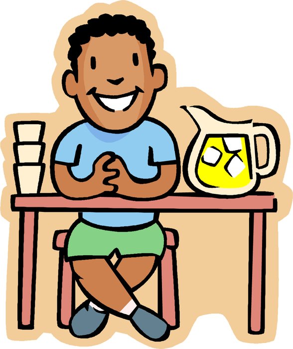 Lemonade Stand as a graphic illustration