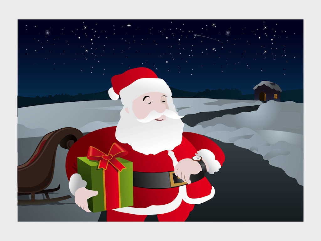 Clip art of Christmas Night free image download