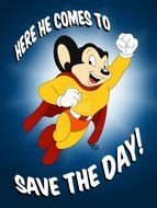 Mighty Mouse Cartoon drawing