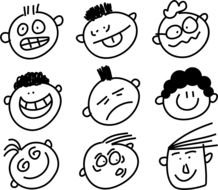 Face Clip Art drawing