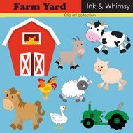 Barn And Farm Animals Clip Art
