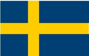 rectangular Swedish flag