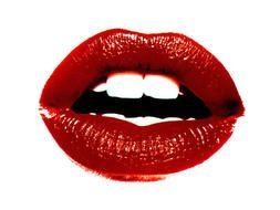 red lips as a picture for clipart