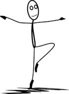 Dancing Stick Figure drawing