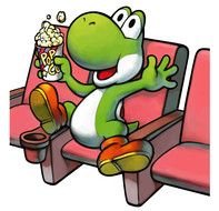 animated dragon watching movie