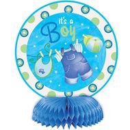 Blue Baby Shower Clothesline